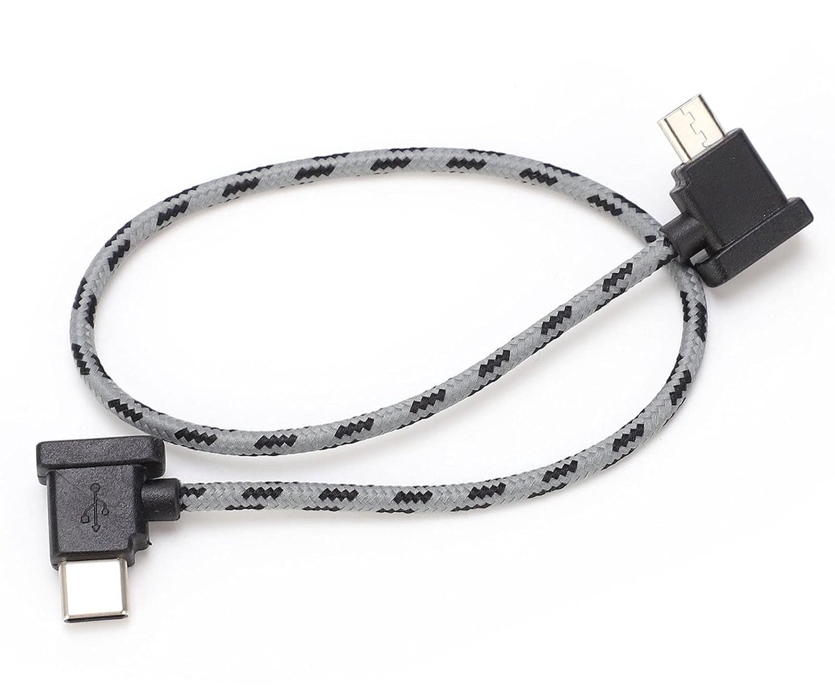 Data Cable, RC Drone Right Angle Type C to USB, Compatible with Air 2/Mini 2 Remote Control, For UAV Driving, Daily - ShopVlot