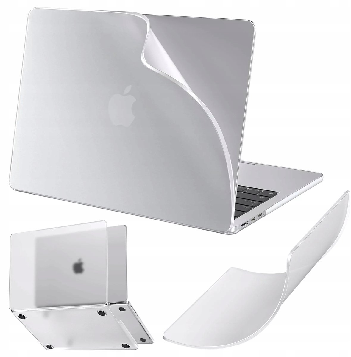 Alogy MacBook Air 13.6" M2/M3 Hoesje - Mat Transparant Wit
