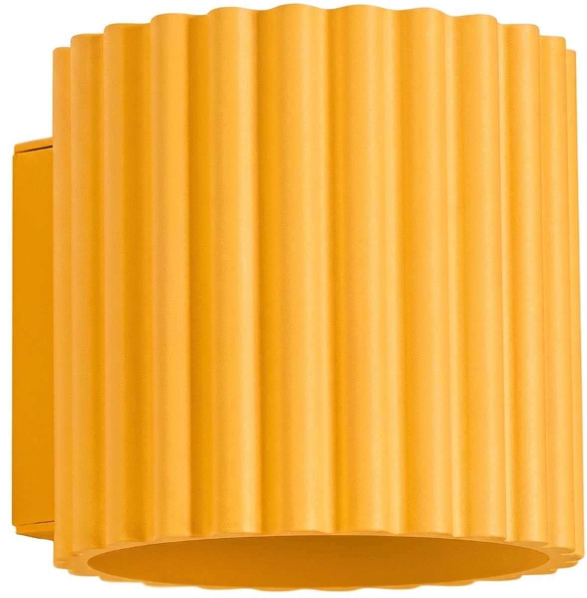 Sollux Lighting Wandlamp AURA - G9 - geel - aluminium - 10x12x10cm