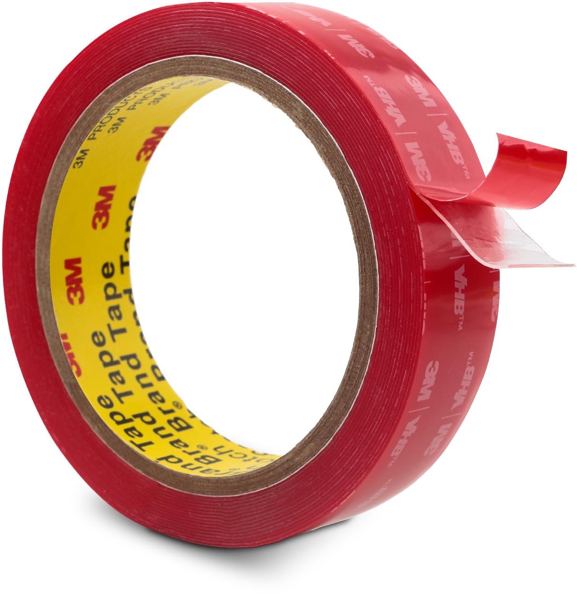 3M Double-Sided Adhesive Tape for Mounting, 25 mm x 4.7 m, Transparent, 1 Roll - ShopVlot
