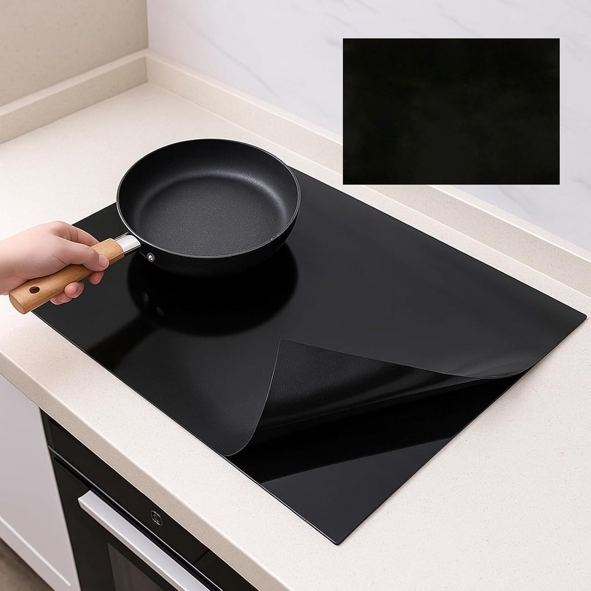 60 x 52 Inductie Kookplaat Protector Mat Siliconen Inductie Kookplaat Cover Elektrische Kachel Brander Scratch - ShopVlot