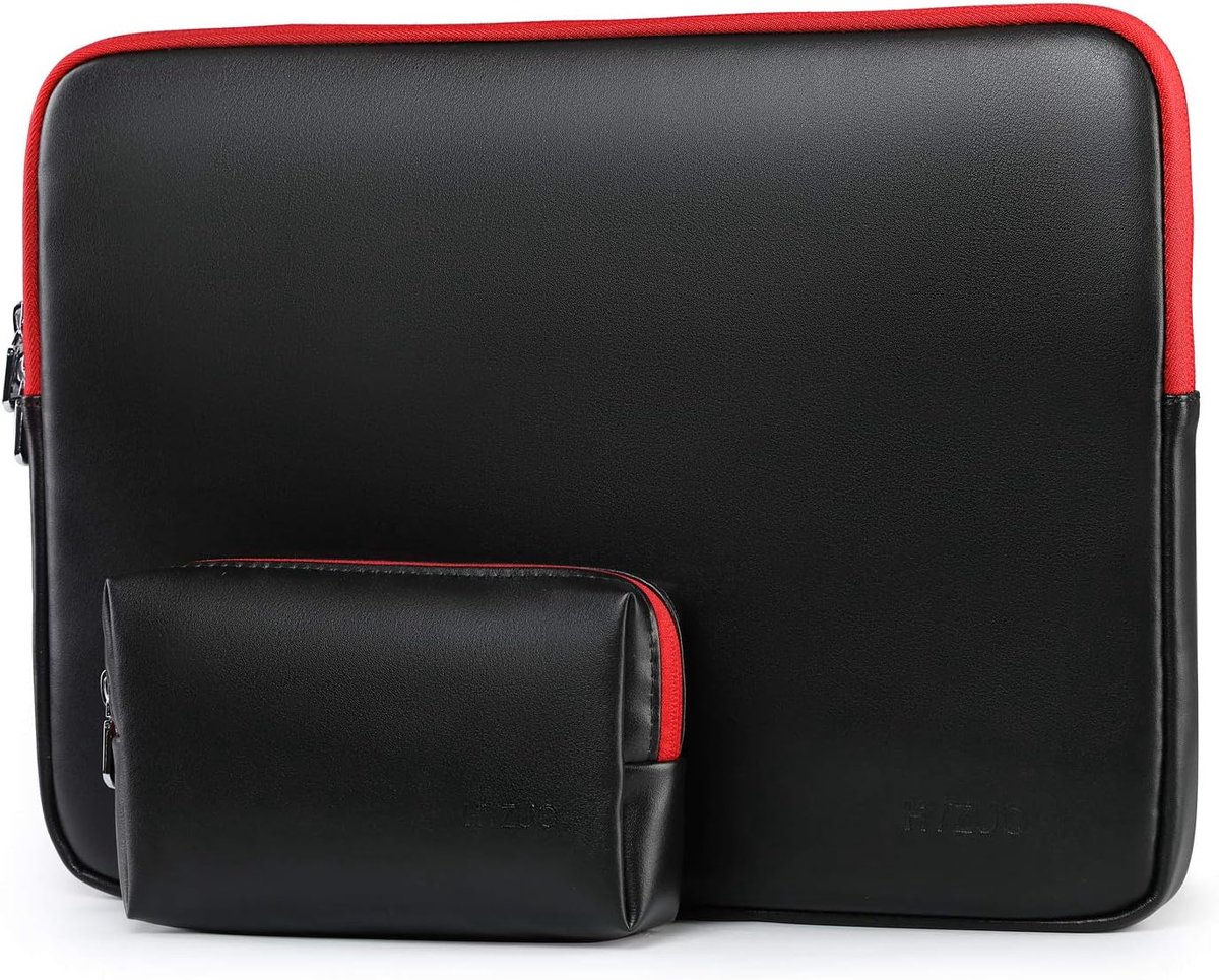Zwarte Laptoptas 15-16" met Accessoire Etui
