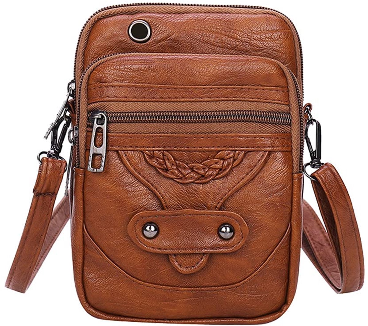 zalati Vrouwen Telefoon Portemonnee PU Lederen Portemonnee Mode Kleine Telefoon Tas Mobiele Telefoon Crossbody Tas - ShopVlot