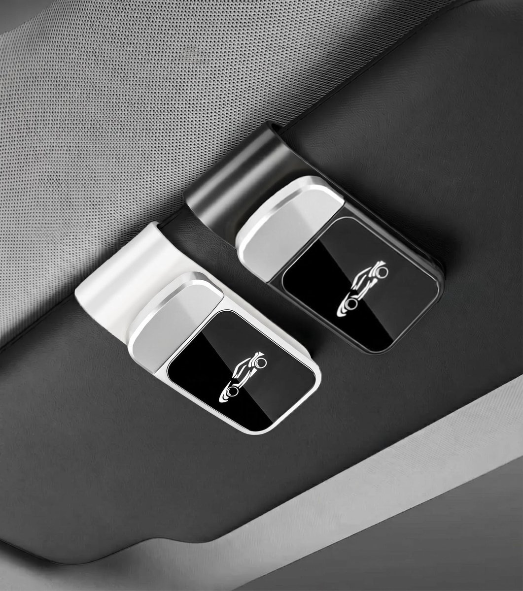Brillenhouder voor de auto - 2 stuks - Universeel - Veilig en praktisch gebruik - ShopVlot