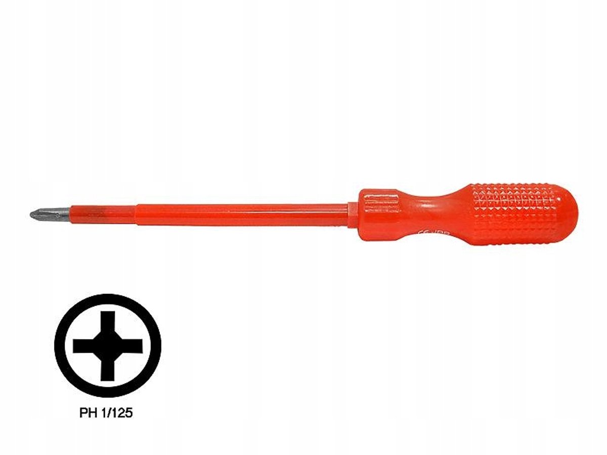 Geïsoleerde Kruiskopschroevendraaier 1x125mm