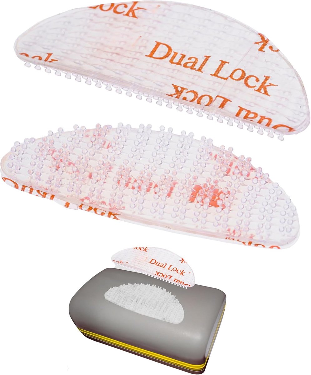 Transparante houder voor tolbox - 49 x 18 mm - dubbelzijdige plakstrip - eenvoudig te bevestigen - ShopVlot