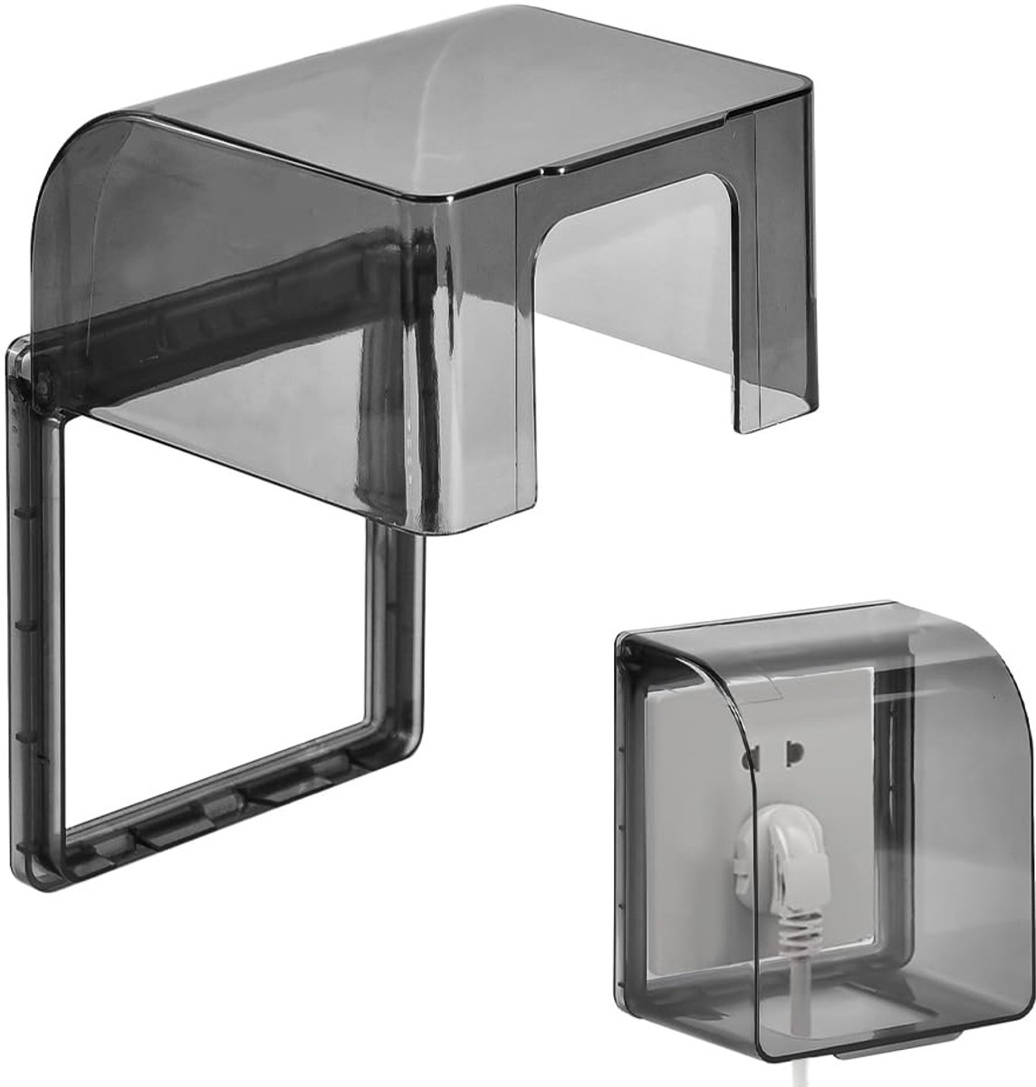 Stopcontact regenbescherming 12,2x10,8cm - waterdicht - buitenstopcontact afdekking - ideaal voor buitengebruik - ShopVlot