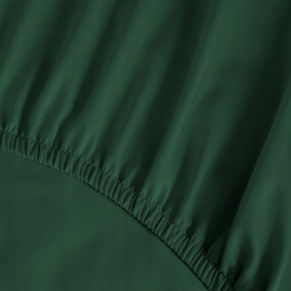 Luxe Katoen Satijn Hoeslaken 160x200cm Flesgroen