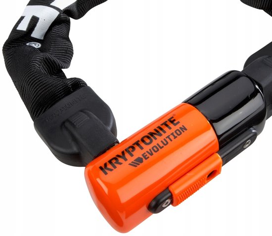 Kryptonite Evolution 1012-ketting met Geïntegreerd Slot - ART-3 Kettingslot Fiets - Fietsslot Ketting Elektrische Fiets - 120 cm - Staal - Zwart van Kryptonite — afbeelding 4