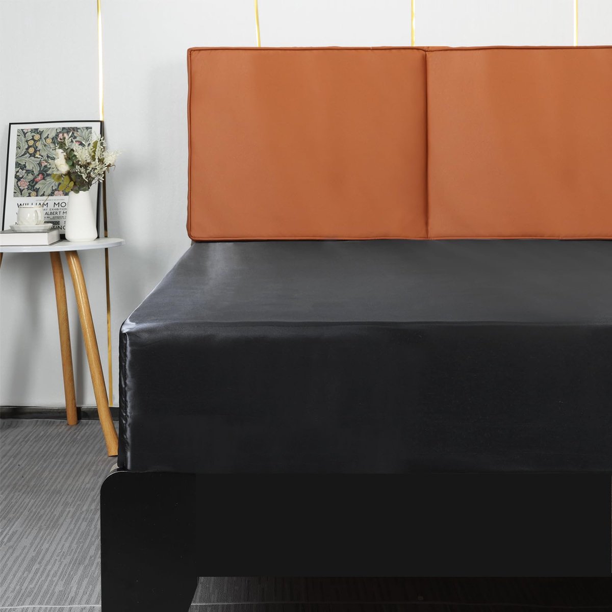 Hoeslaken 200x200x36 cm - luxe satijnen polyester - zacht en zijdezacht - perfect voor een comfortabel beddengoed - ShopVlot