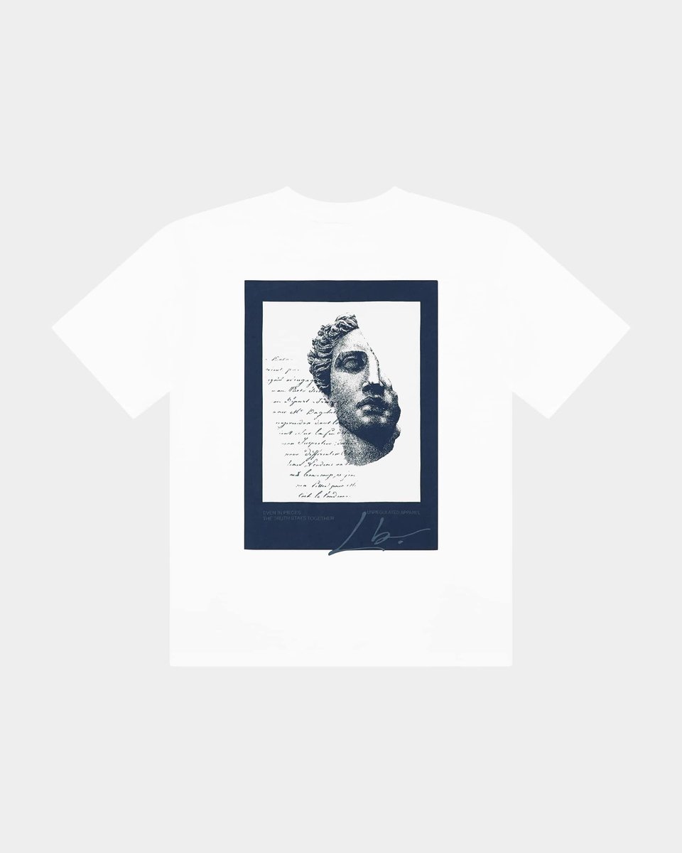 Last Bucks - In Pieces Tee - Heren T-shirt - Wit - Maat L - Regular Fit