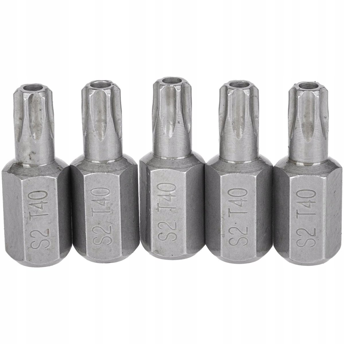 Bit Torx met gat S2 T55 x 30mm - 5 stuks