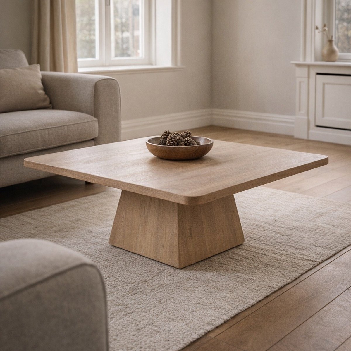Tower Living Salontafel Asti Vierkant Naturel 90cm