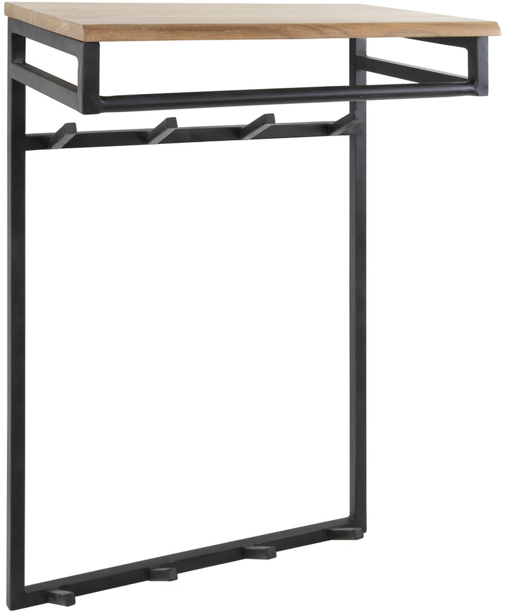 Giga Meubel Kapstok Custom - Naturel Hout - 8 Haken - 80x55x33cm