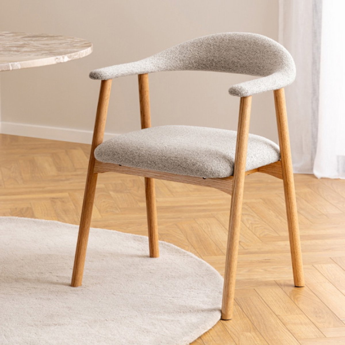 Giga Living Armstoel Tesido Greige - Giga Living - Set van 2
