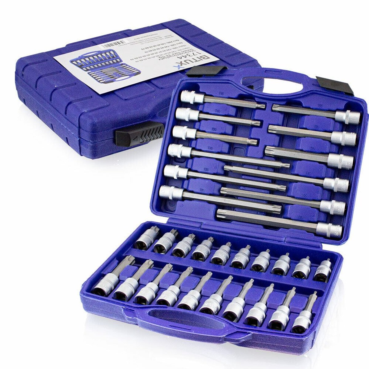 2x Torx Dop Dop Bit Set met Koffer 32 Delen