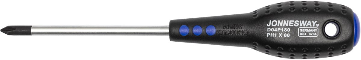 Jonnesway Kruiskopschroevendraaier PH1 x 80mm D04P180
