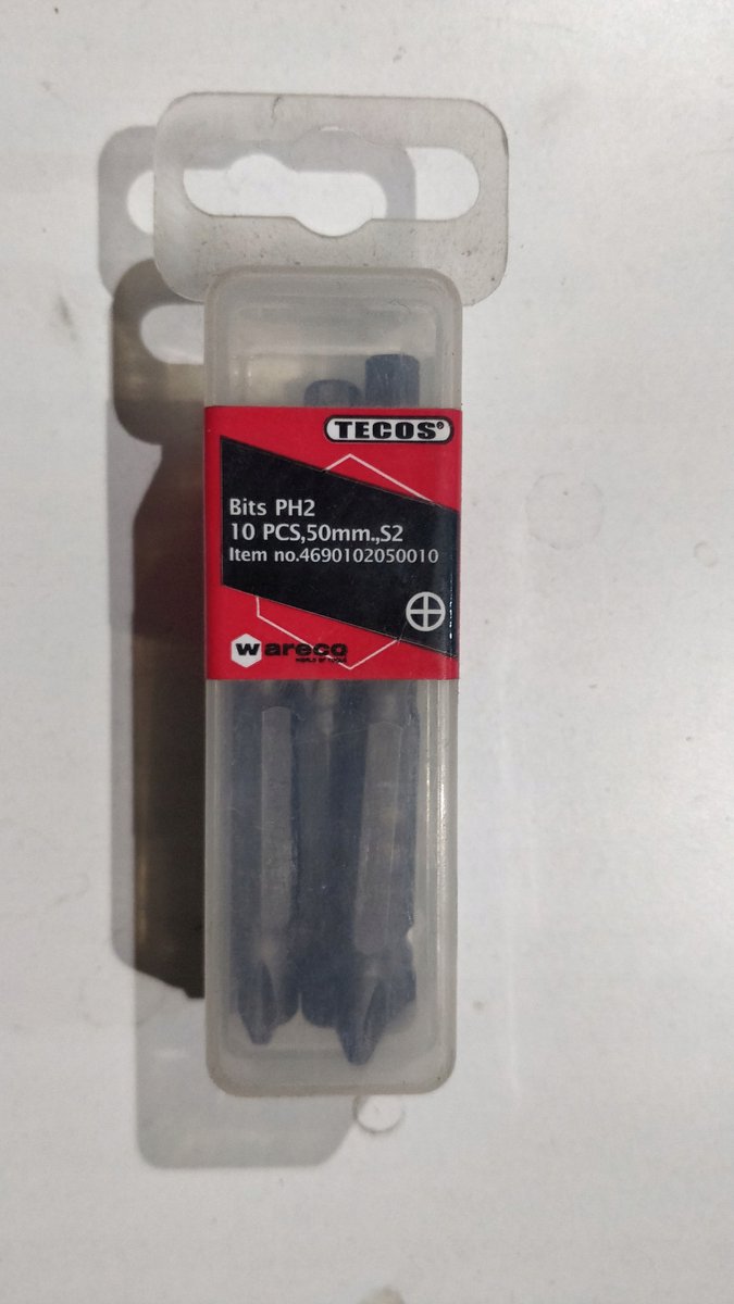 Tecos PH2 Schroefbits 50mm - Set van 10 stuks
