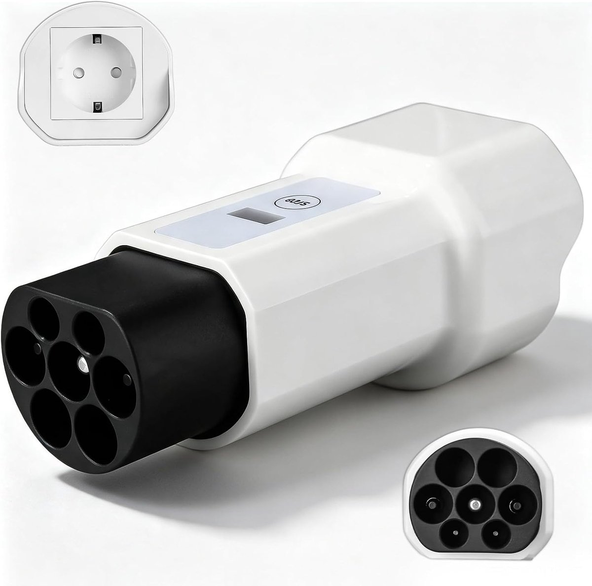 Type 2 naar Schuko-adapter - 220 V, 16 A - Spanningsindicator - Geschikt voor elektrische voertuigen - ShopVlot