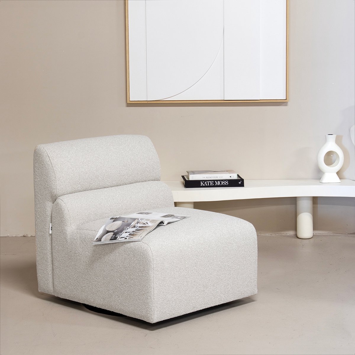 DÉJA Living Draaifauteuil Jules - Stof - Taupe