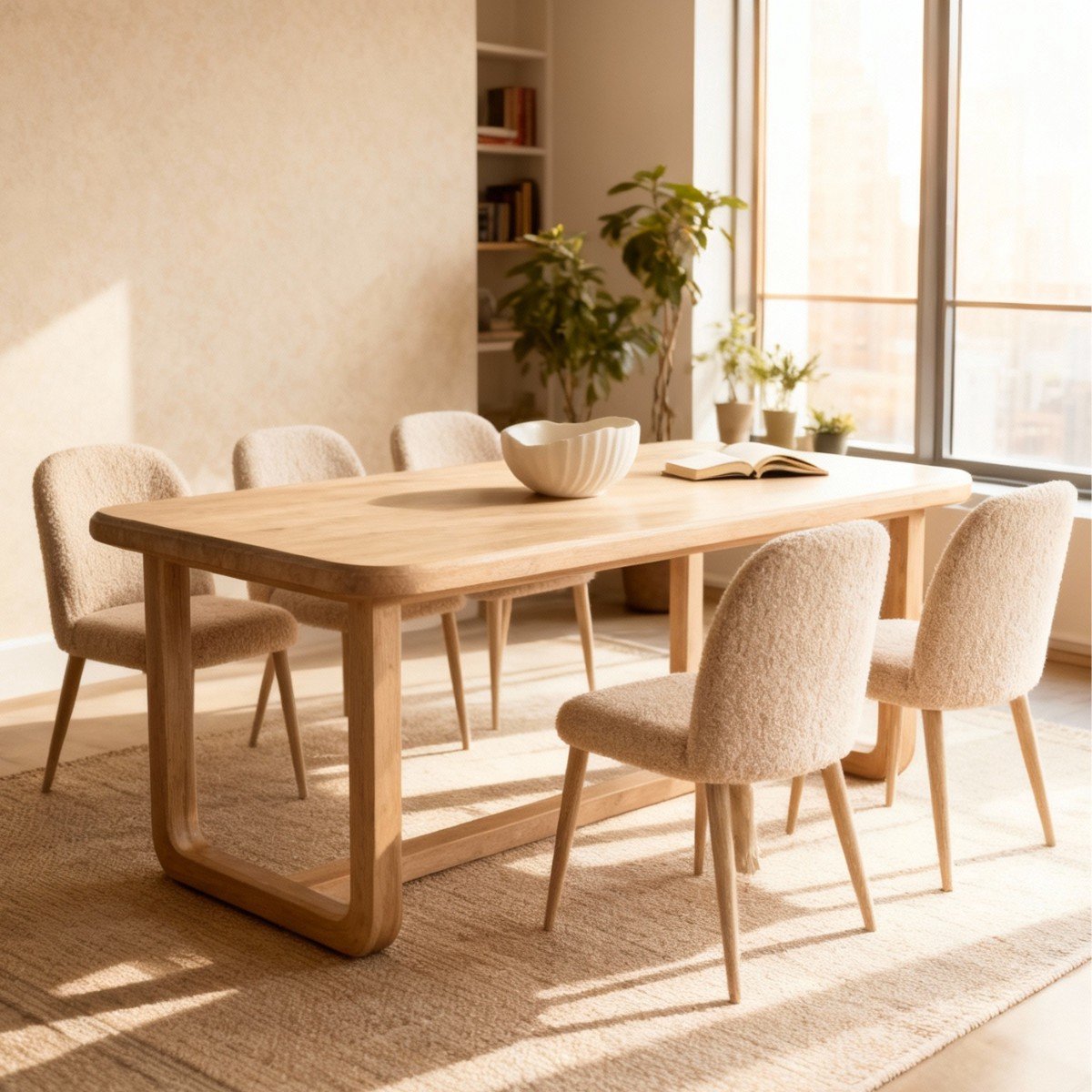 DÉJA Living Eettafel Loja - Rechthoek Naturel Mangohout - 250x90x76cm
