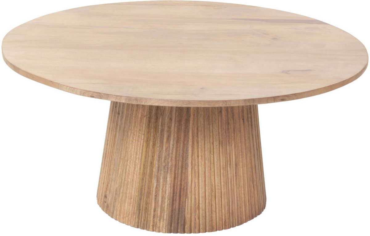 Giga Meubel Salontafel Salvador - Naturel Hout - 80x80x38cm