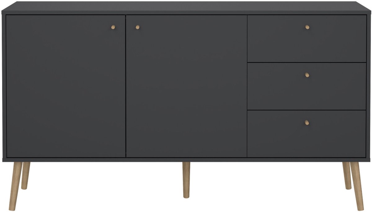 Giga Living Dressoir Bodo - Grijs - 147x39x82cm