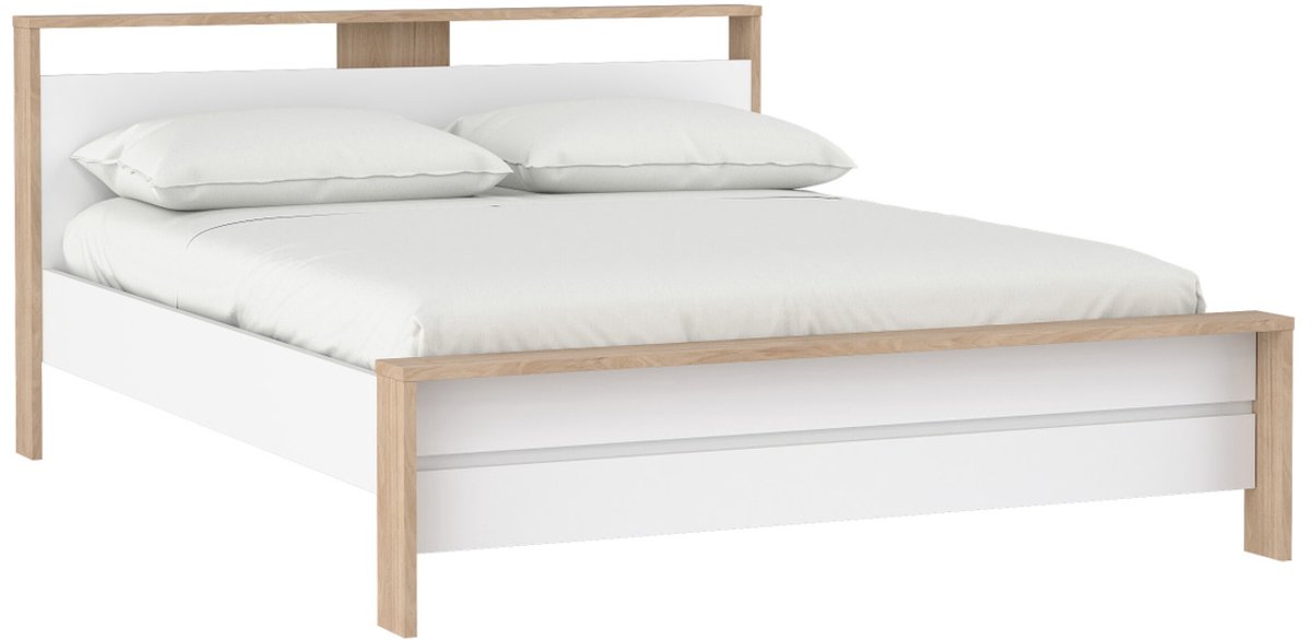 Giga Living Bed Jackson - Wit Hoogglans - 160x200cm