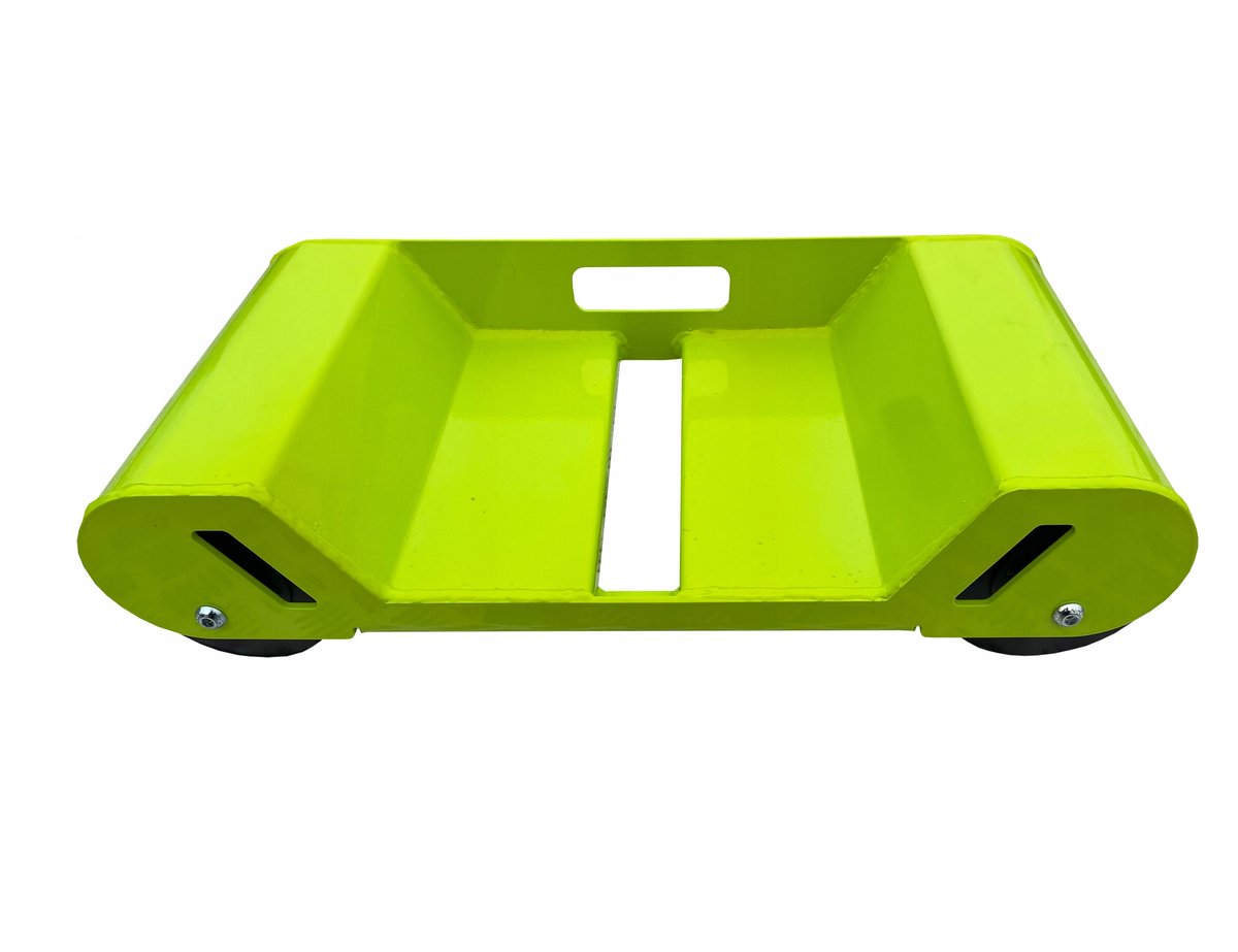 Transportwielen voor auto's - versterkt, capaciteit 2200 kg, geel/limoen