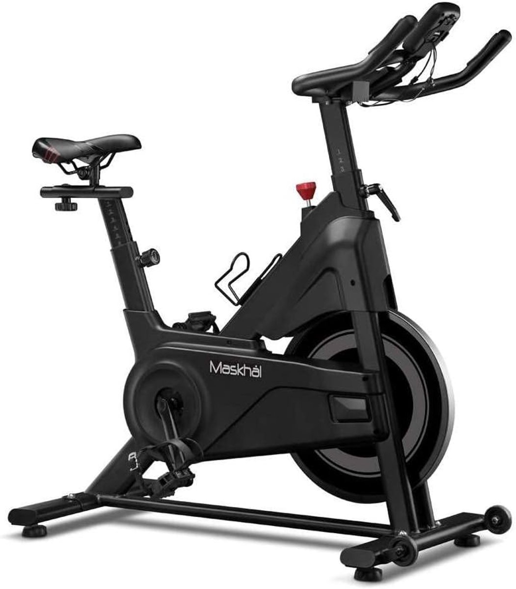 Fitnessfiets met LCD Scherm - Zwart - Magnetische Rem - Thuis trainen voor vetverbranding - ShopVlot