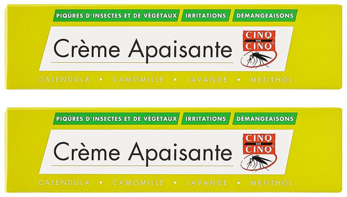CINQ SUR CINQ - Verzachtende crème voor insecten- en plantensteken - Verlicht jeuk, roodheid en irritatie - ShopVlot