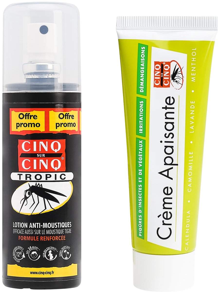 CINQ SUR CINQ - Tropic Muggenwerende Spray 75 ml + Verzachtende Crème 40 g - ShopVlot