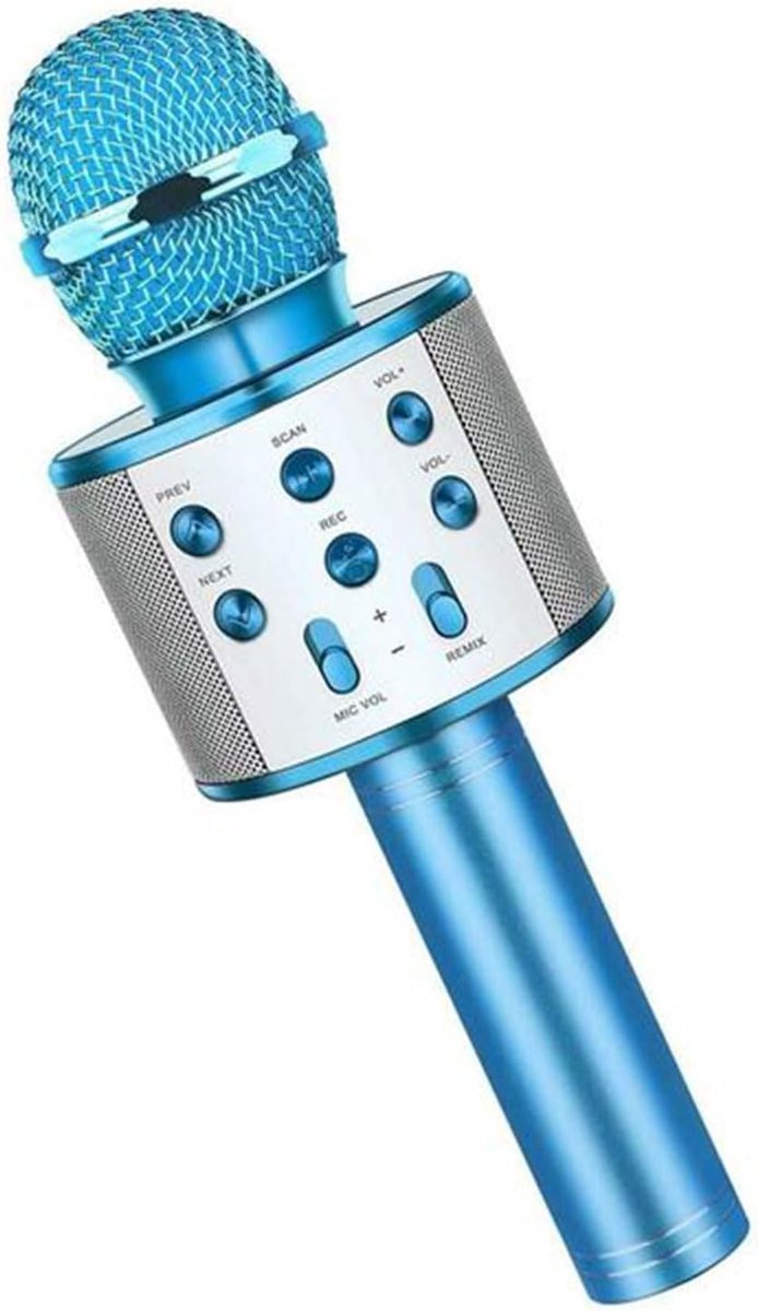 Mikiuly Karaoke-microfoon, karaoke-microfoon, kinderspeelgoed, draadloze bluetooth-microfoon, microfoon kinderen - ShopVlot