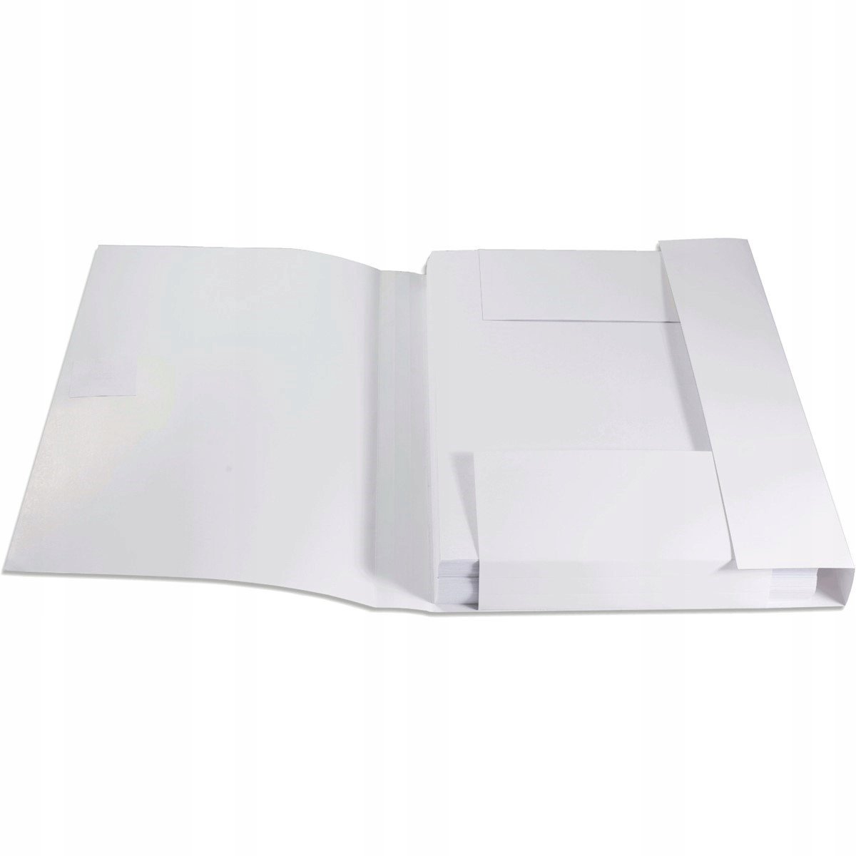 Gekartonne A4 kaart, 300g, 50mm, wit, met sluitlint
