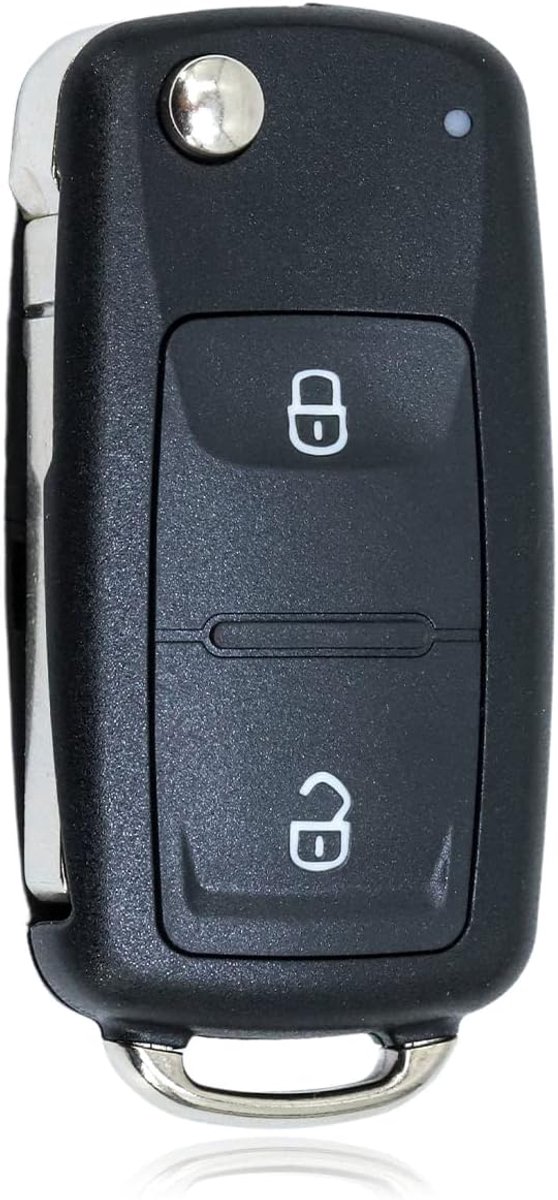 2 Button Key Housing Flip Key Remote Control Car Key for VW Volkswagen MK4 Bora Golf 4 5 6 Passat Polo Bora Touran - ShopVlot