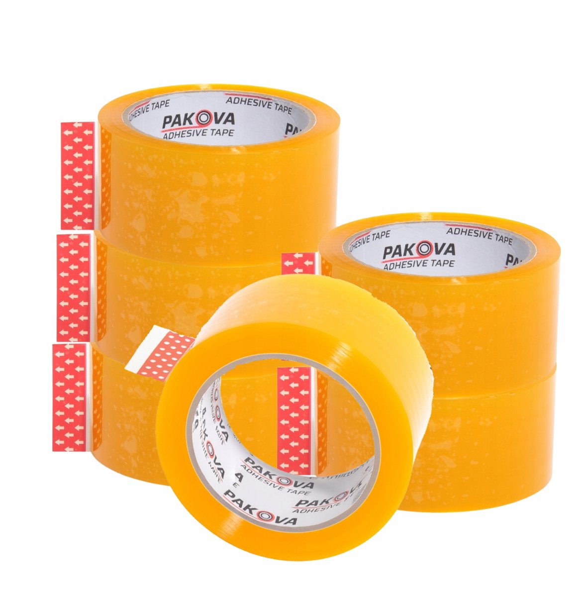 Pakova PRO Honey Pakkingstape 48mm x 90m - 6 Rollen Sterk Acryl