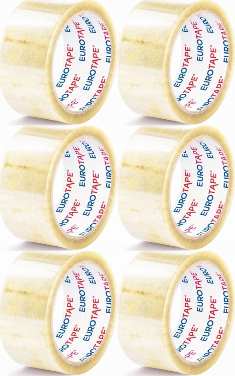 Dalpo Euro-Tape Pakkingtape Extra Sterk 50mm x 66m - 6 Stuks