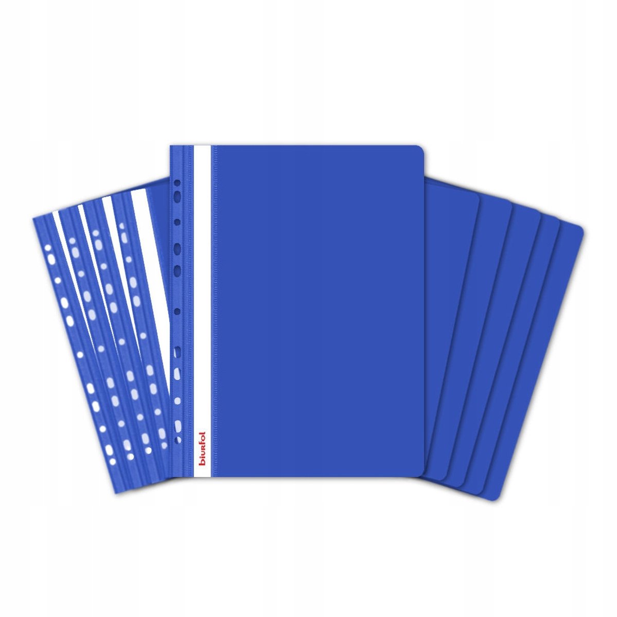 Biurfol PP A4 Hardcase Mapjes Blauw - 10 Stuks