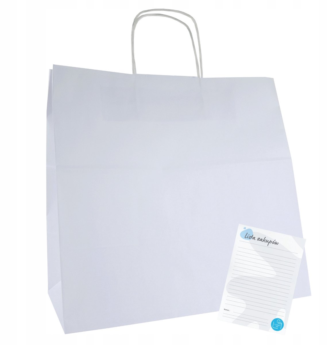 50x Witte papieren Zakken 34x20x33 cm - Duurzame Draagtassen