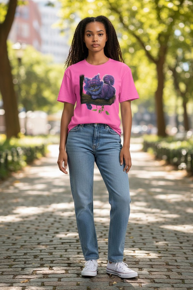 Alice In Wonderland Cheshire Cat The Coloured House T-shirt M