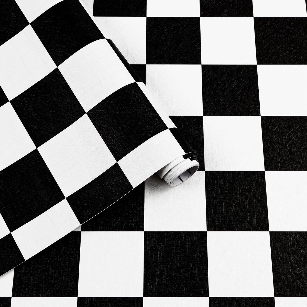 Arthome Black and White Wallpaper Self Adhesive Vinyl Film,44x6m Mosaic Checkered Furniture Stickers Modern Self - ShopVlot