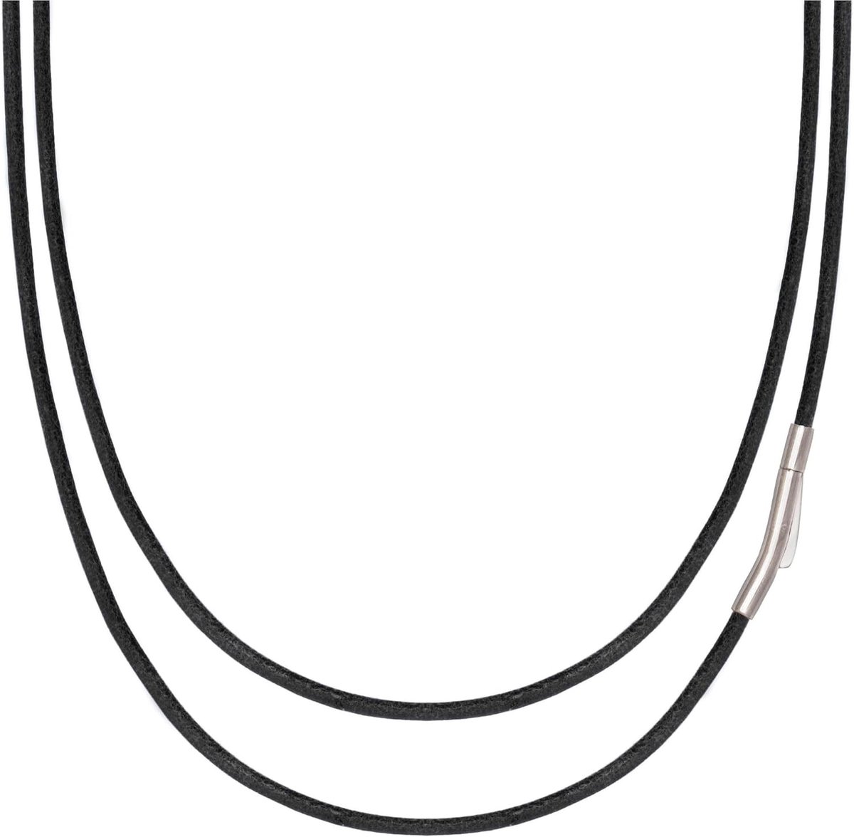 Simaru Genuine Leather Necklace Stylish Durable with Sturdy Spring Hook Clasp for Men and Women - ShopVlot