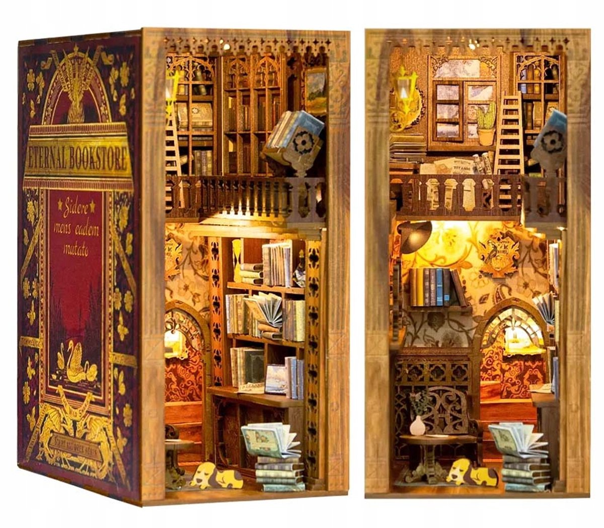Miniatuur Boek Nook Huisje - Gezellige Boekhandel 3D Model