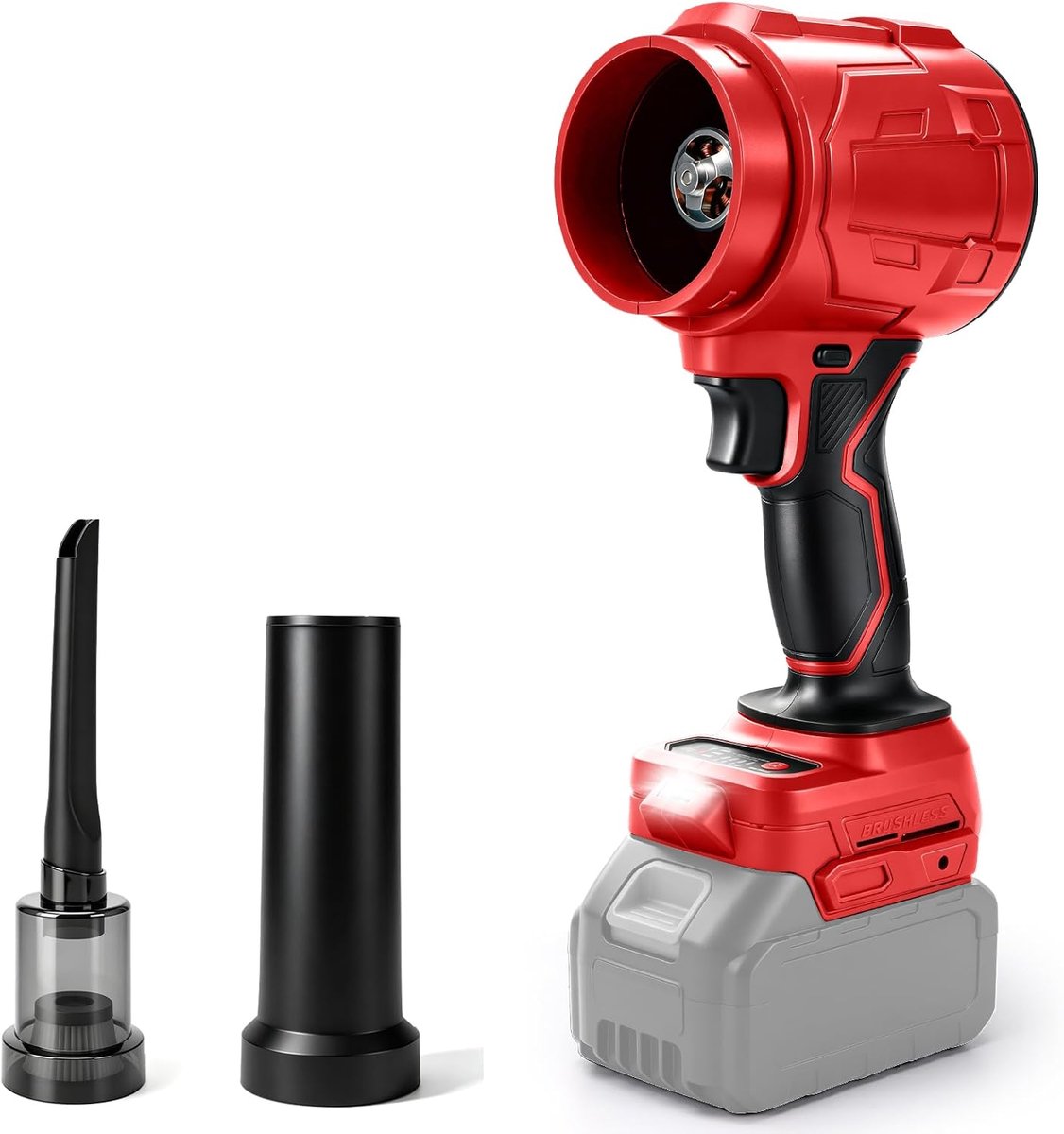 Battery Blower & Handheld Vacuum Cleaner 2-in-1 Compatible with Milwaukee 18V Battery (without Battery), Brushless - ShopVlot