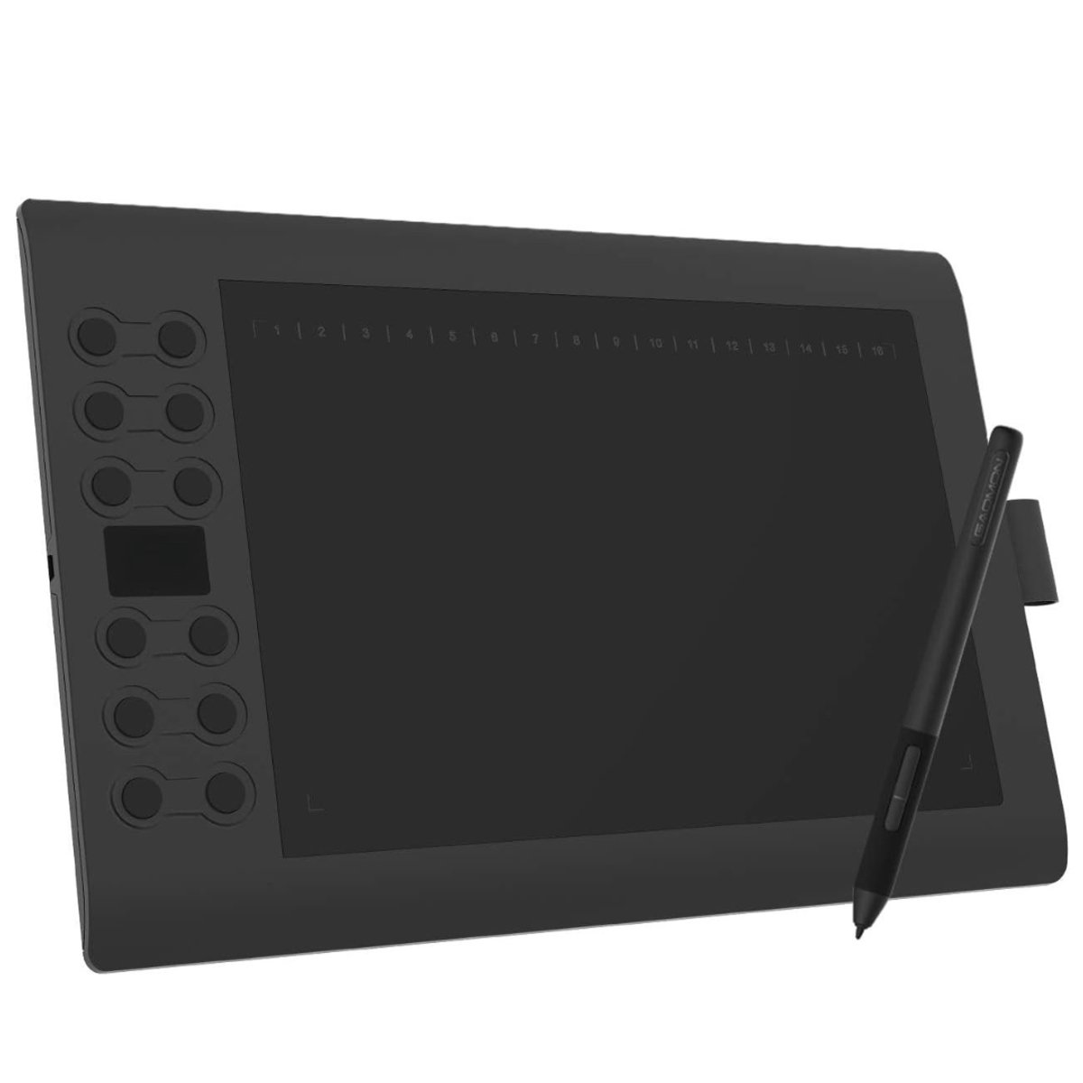 QUOVO® Digitaal Notitieblok - 10 x 6,25 - Grafische Tablet Met Tekenpen - Herbruikbare Notitieblok – Ewriter - Paper Tablet – Digitaal Tekenblok – Kladblok – Kantoorbenodigdheden - Zwart - 36cm x 24cm x 1cm