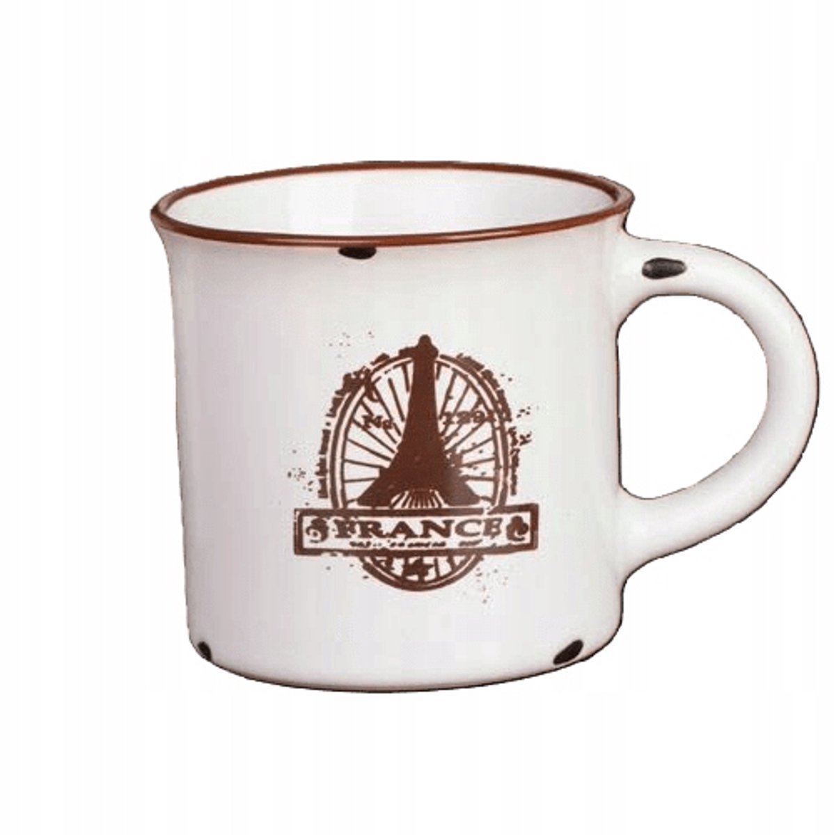 Retro Porseleinen Mini Mok - Stijlvol Cadeau met Vintage Uitstraling