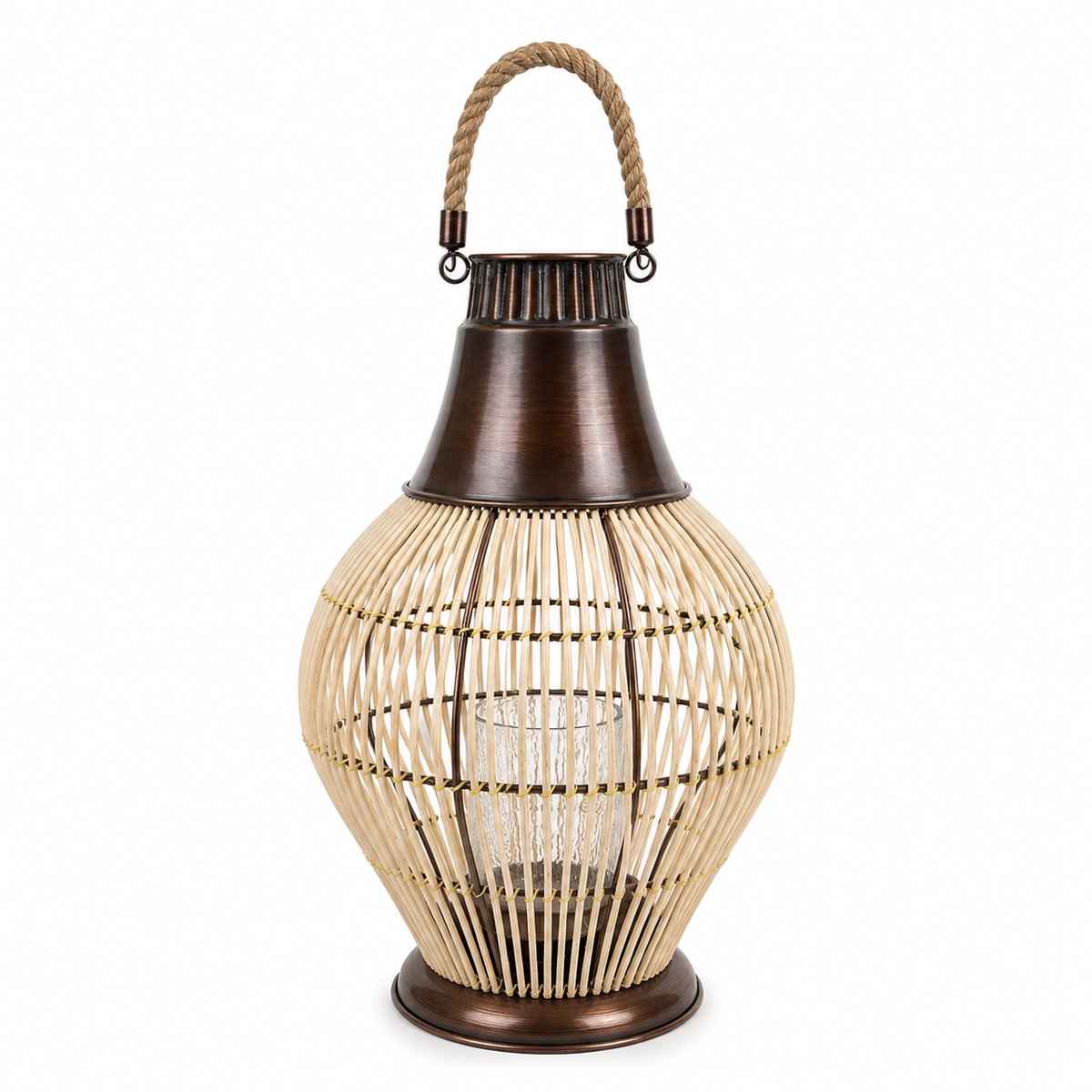 SENSE BAMBOO LANTERN Vintage Koper