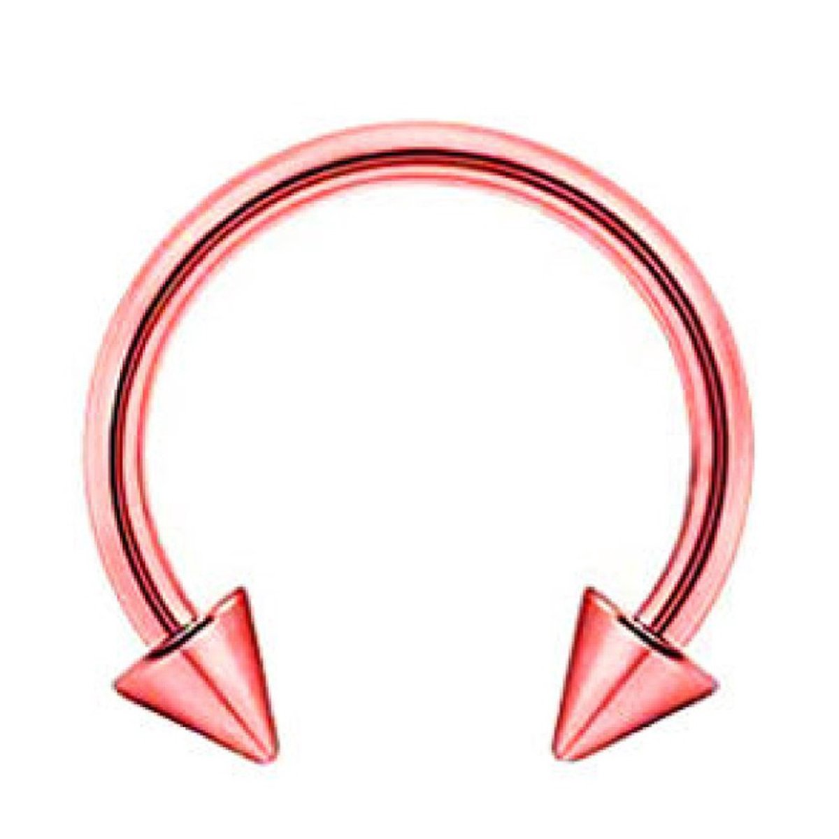 Piercing - Zwart - Septum | Barbell | Spike