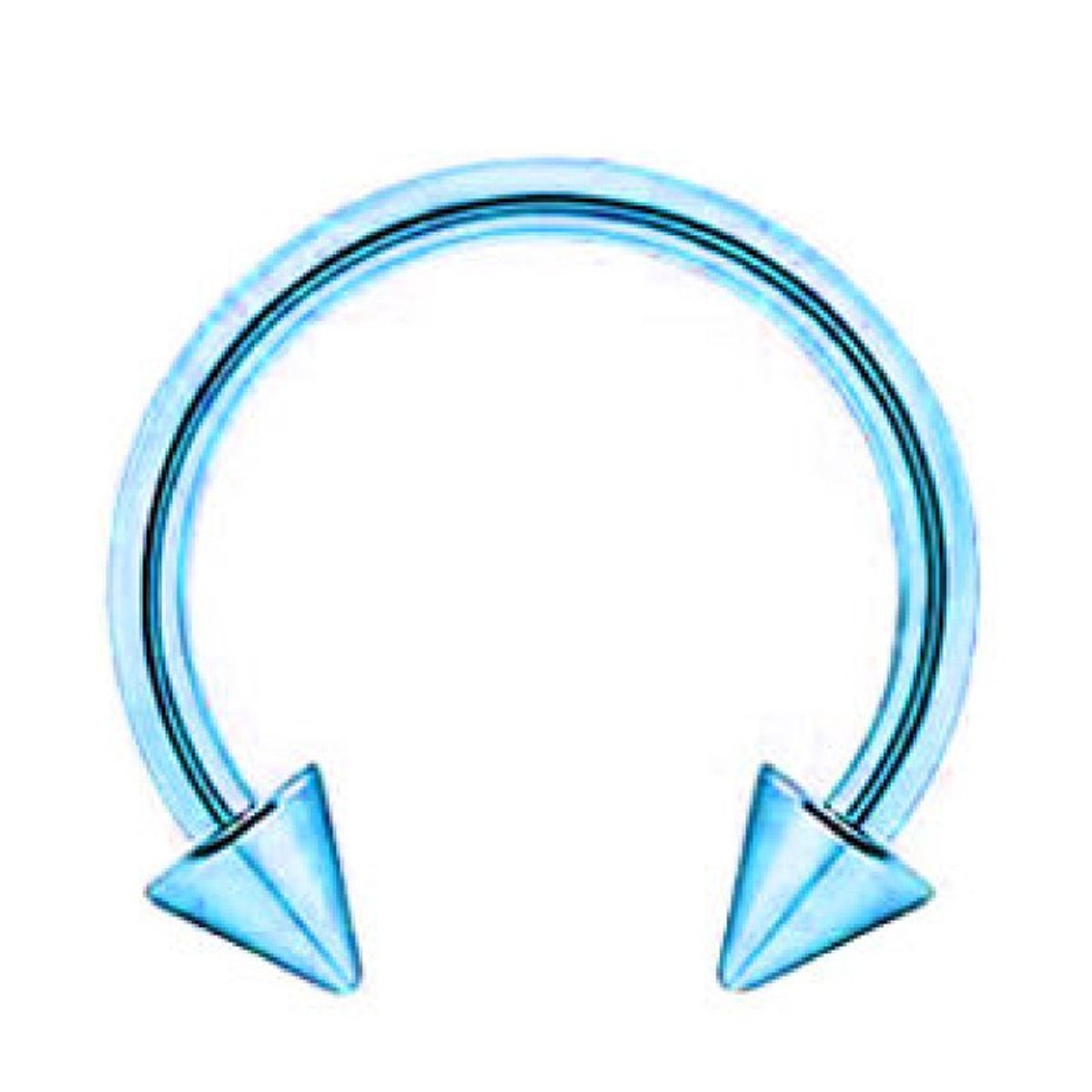 Piercing - Blauw - Septum | Barbell | Spike