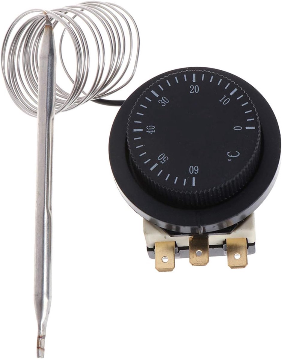 250V/380V 16A 0-60°C Temperature Control Switch Capillary Thermostat Controlled Switch - ShopVlot